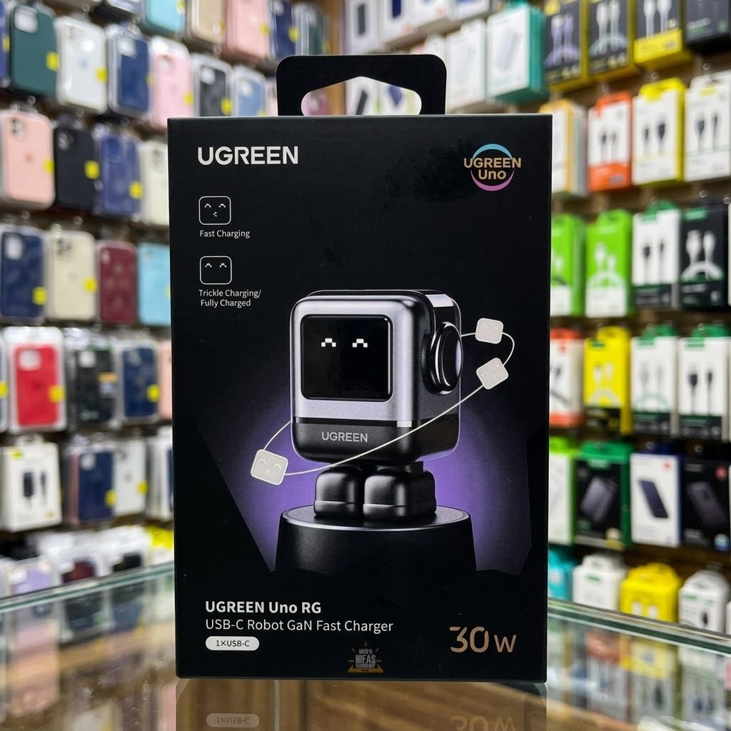 Cargador Ugreen Uno Robot 30w cd359 (negro)