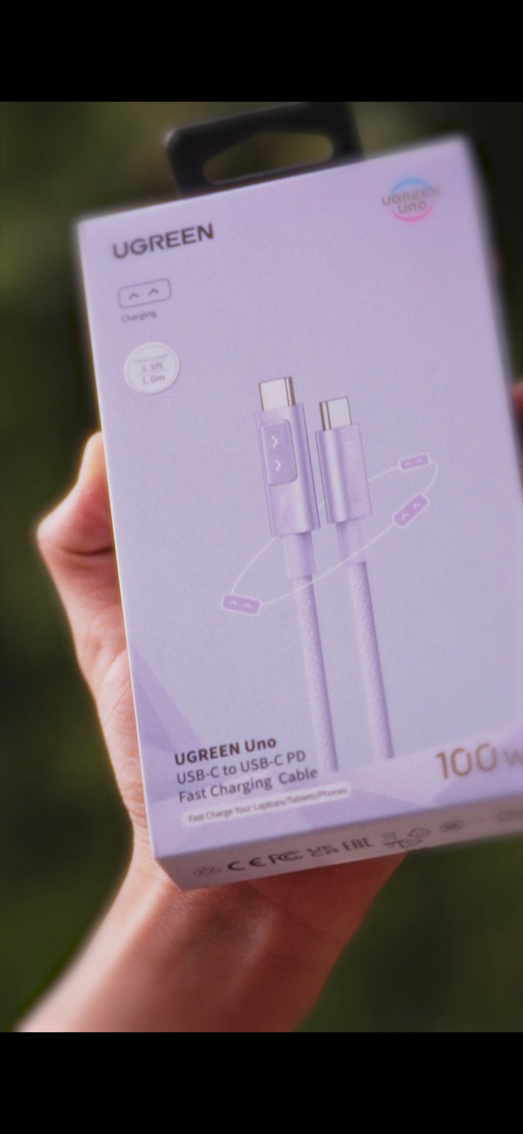 cable tc-tc ugreen uno robot 100w (lila) l509