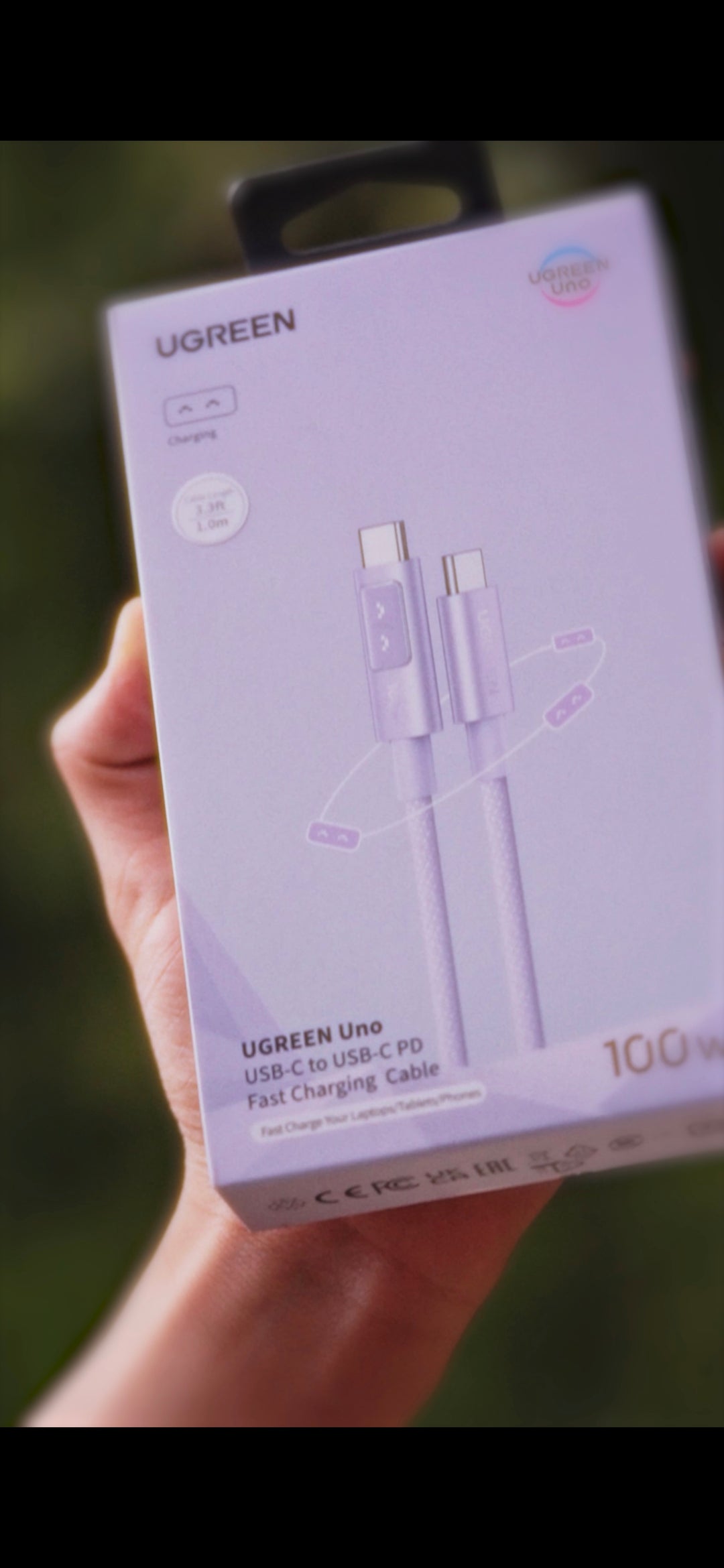 cable tc-tc ugreen uno robot 100w (lila) l509
