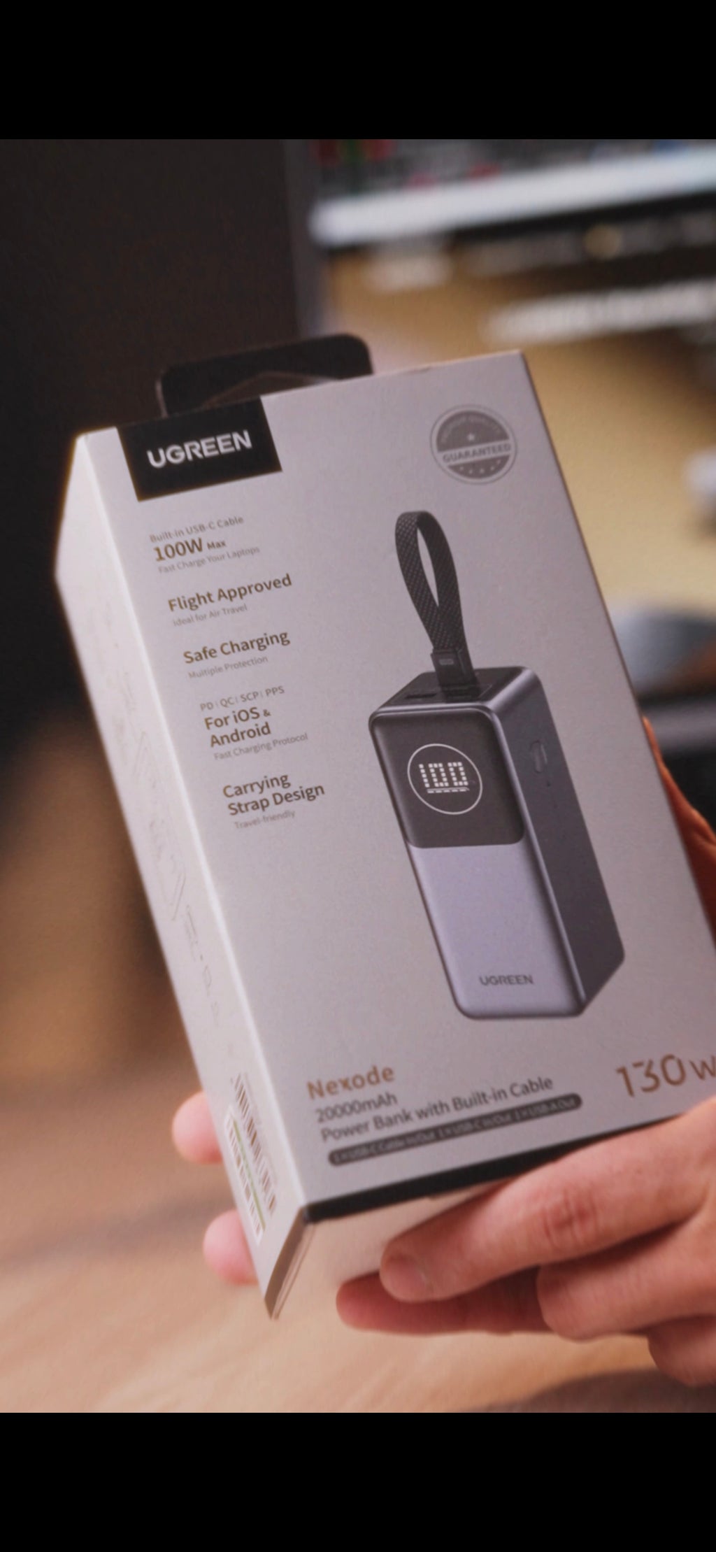 Power Bank UGREEN Nexode 20000mAh 130W Carga Rápida pb723